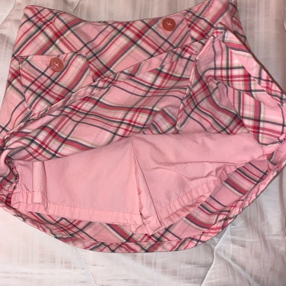 Girls Gymboree pink plaid skourt size 7 - Picture 3 of 5